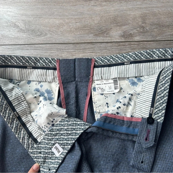 HILTL Lightweight Pure Wool  Cuffed Dress Pants - Picture 8 of 15